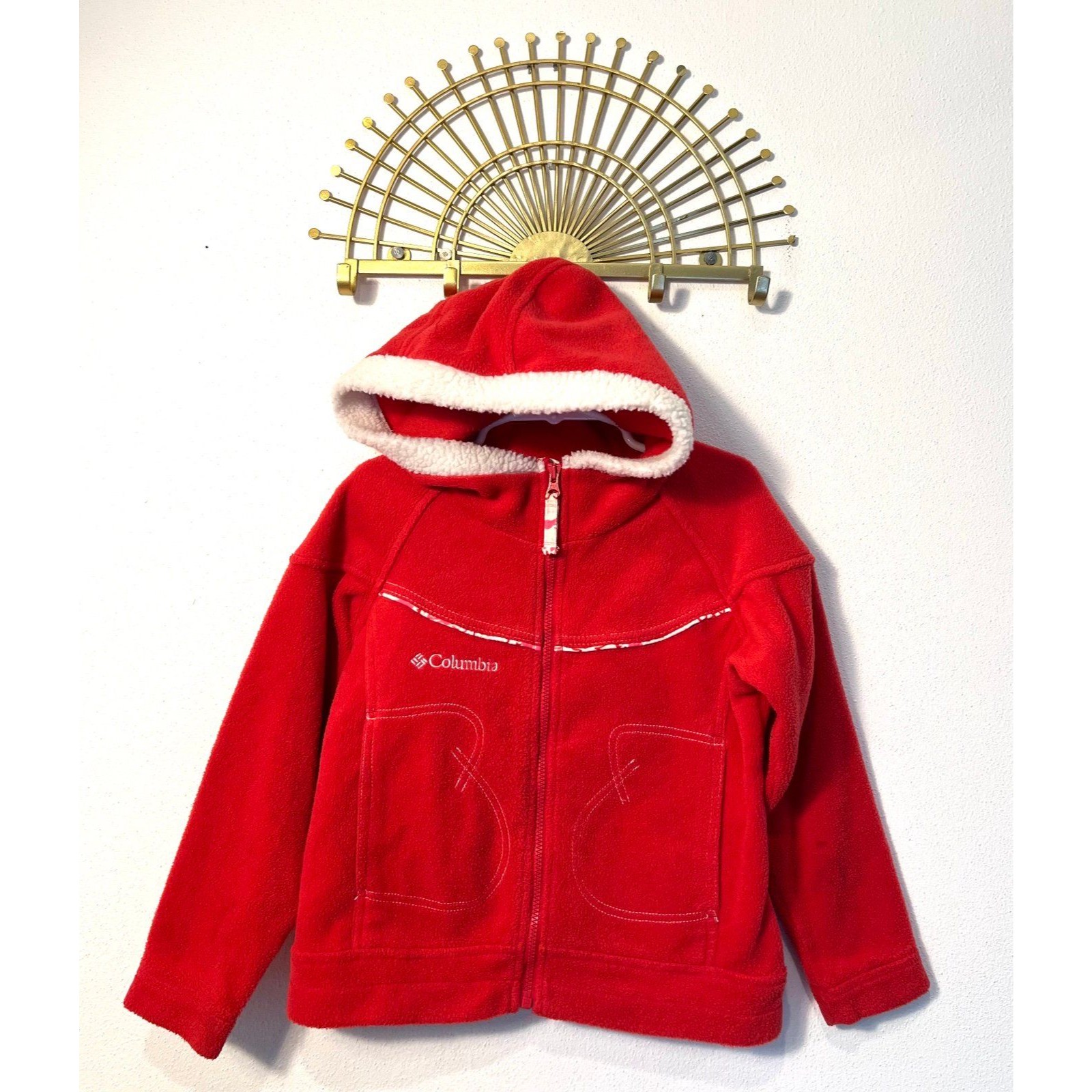 Columbia Fleece Girls Red Columbia Fleece